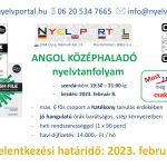 Angol középhaladó tanfolyam